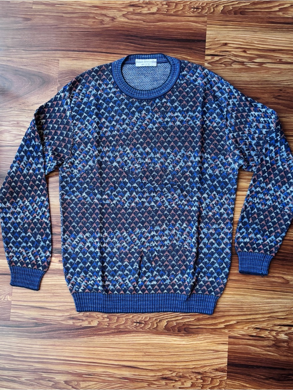 Vintage Fantasie Di Settembre Sweater Made in Italy Colorful Knit Size M